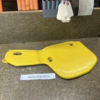 84 Yamaha YZ490 Maier lado izquierdo cubierta de plástico matrícula 1984 Foto 1 de 4