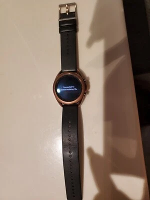 Samsung Galaxy Watch3 SM-R845 45mm Mystic Silver Stainless Steel Case with Black - Image 1 of 4