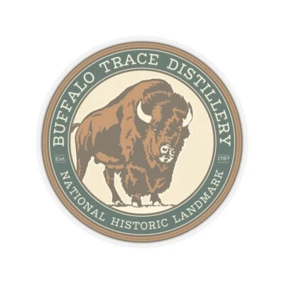 ABCDEFK Buffalo Trace Bourbon Kiss-Cut Stickers, Blantons