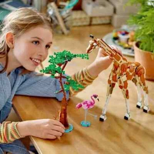 LEGO 31150 Creator 3in1 Animali del Safari Giraffa Leone Fenicottero Farfalla - Foto 1 di 5