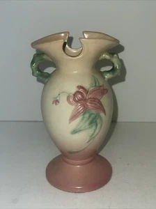 Vintage Hull Pottery Woodland Flower Vase W4-6 1/2" - Picture 1 of 4
