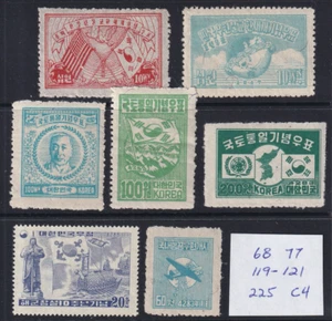 Corea 1946-55 lote sin usar mayormente MNH* HICV - Imagen 1 de 2