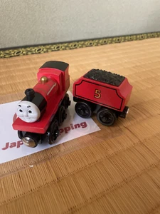 Thomas Wooden Rare Red Metallic James from JAPAN　USED - Picture 1 of 5