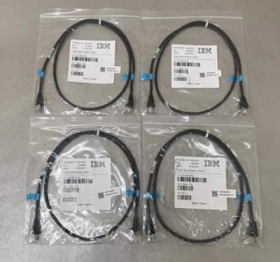(Lote de 4) Cable Ethernet IBM 86Y4765 Cat5e blindado 1 GbE 1100 mm (43" ea) Foto 1 de 4