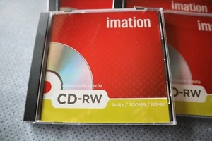 5 x Imation CD-RW Rewritable media 1x-4x/700MB/80Min - Afbeelding 1 van 3