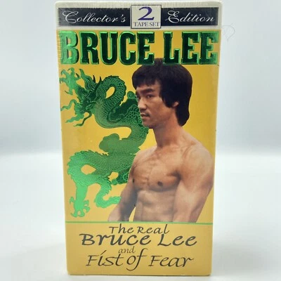 The Real Bruce Lee Fist of Fear (VHS 1993 2 Tape Set) Collector's Edition - New - Image 1 of 4