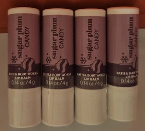 4X BATH & BODY WORKS TINTED BALM SUGAR PLUM CANDY LIP BALM .14 OZ ** SEALED - Picture 1 of 1