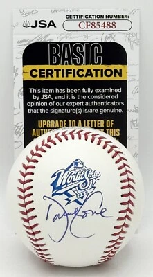 David Cone New York Yankees signed 1999 World Series Baseball Ball JSA - Image 1 of 2