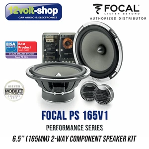 Focal PS 165V1 (PERFORMANCE series) 2-Way component kit 6.5"(165mm), 80W Rms, 4Ω - Picture 1 of 9