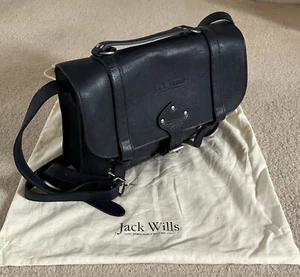 Jack Wills - Leather Satchel/Bag - Black - Brand New with Dust Bag - Picture 1 of 9