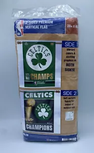 WinCraft Boston Celtics 2024 NBA Champions Double Sided Banner Flag 28in X 40in - Picture 1 of 5