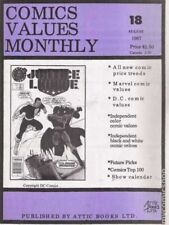 Comics Values Monthly #18 FN 1987 Stock Image