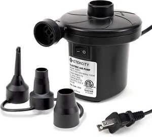 Air Pump for Inflatables, Portable Electric Air Mattress Pump, Quick-Fill Perfec - Picture 1 of 12
