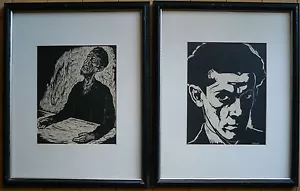 EINGESTELLT JÜDISCHE MODERNISMUS, ARTHUR KOLNIK Frankreich Ukraine moderner HOLZSCHNITT Set - Bild 1 von 1