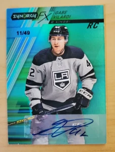 2020-21 UD Synergy FX Gabe Vilardi Rookie Tier 2 Green Auto 11/49 Kings - Picture 1 of 3