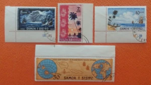 SAMOA Oceania 1972 Used Set 250th Anniversary Sailship Boats Palm Map Globe 1109 - Picture 1 of 2