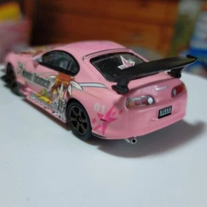 JDM Anime Paint Car ITASHA Model TOYOTA 80 SUPRA 1:64 Anime "Lyrical NANOHA" - Picture 1 of 3