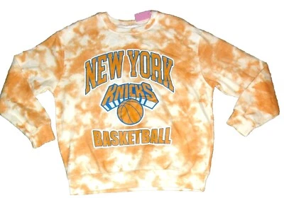Sudadera New York Knicks Tie Dye para mujer cuello redondo talla Nuevo híbrido grande de la NBA Foto 1 de 3