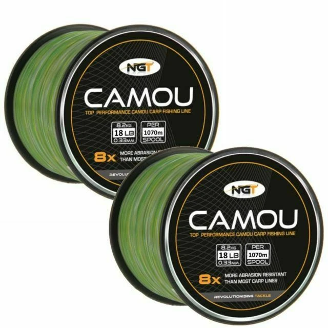 NGT Camo Line 18 lb/1070 m Fishing Line - Green