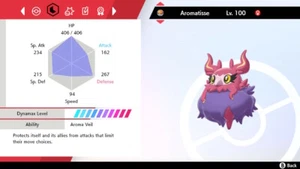 Pokemon Espada y Escudo SWSH - Brillante 6IV Max EV Listo para Batalla Aromatisse - Imagen 1 de 4