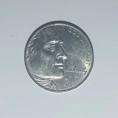 Rare 2005 buffalo nickel d - Image 1 of 2