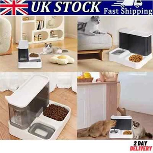 2 in1 Feeder Food Water Dispenser Bowl Automatic Dog Cat Bottle Pet Self Feeding - Picture 1 of 15