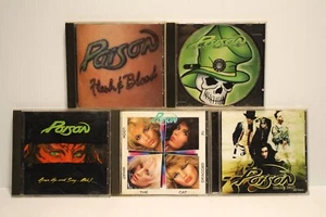 POISON (5 CD Lot) Open Up And Say. Crack A Smile, Flesh & Blood, Look What The - Foto 1 di 7