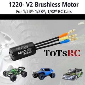 Surpass Hobby 1220 v2 8600kv Brushless Motor for 1/24 1/28 1/32 RC Cars - Black - Picture 1 of 10