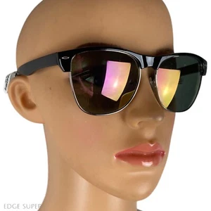 Urban Outfitters Retro Mirrored Aviator Reflective Oversized Large Sunglasses - Picture 1 of 5