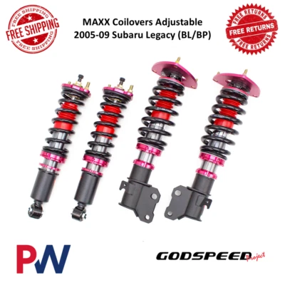Kit de amortiguador Godspeed Project Maxx Coilover ajustable para Subaru Legacy 2005-2009 Foto 1 de 4