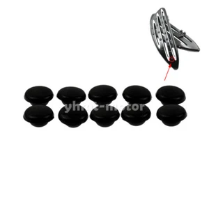 10pcs Motorcycle Foot Pegs Floorboards Rubber Insert Pads Replacement Fits Dyna - Picture 1 of 6