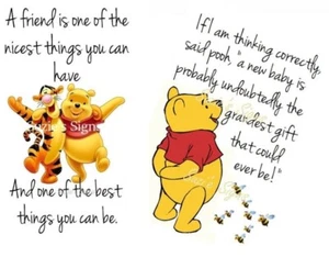 Lot of 2 Vintage Winnie the Pooh Fabric Blocks Tigger and Baby 8.5" by 5.5" - Picture 1 of 3
