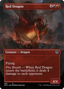 Red Dragon Borderless U Foil #294 | Adventures in the Forgotten Realms AFR | MTG - Picture 1 of 1