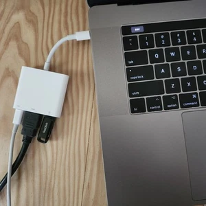 Apple USB-C Digital AV Multiport Adapter for MacBook A1621 HDMI cable - Afbeelding 1 van 6