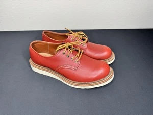 Red Wing Work Oxford Shoes 8 USA Made Style 8001 Oro Russet Rare American Clean! - Picture 1 of 15