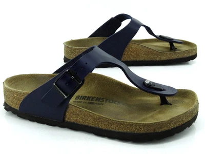 Birkenstock Zapatos Sandalias Chanclas Pantolette Talla 37 Azul - Imagen 1 de 4