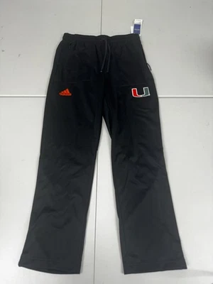Pantalones de Entrenamiento Adidas Miami Hurricanes Emitidos por Equipo Para Hombre Nuevos con Etiquetas $90 Elige Talla Foto 1 de 4