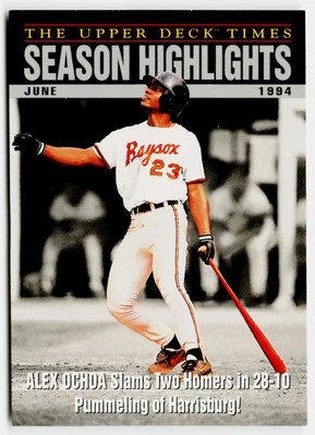 Alex Ochoa 1995 Upper Deck Minor League #102 Bowie Baysox - Image 1 of 2