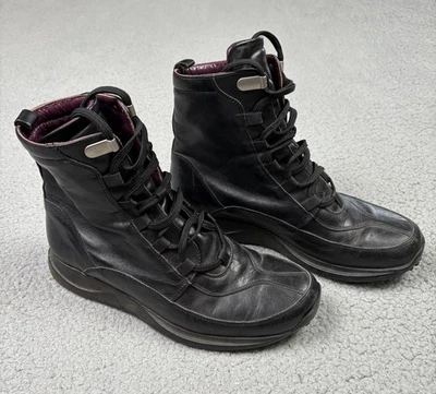 Botas de combate Nicole Brundage Run To Me para mujer talla 37 suela de cuero con cordones Foto 1 de 4