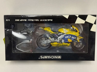1/12 Minichamps Honda RC211V Del 2003 Moto GP Tohru Ukawa 122 027111 ABG151 - Immagine 1 di 4