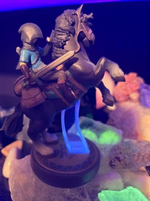 Figura Rider Link Amiibo Breath of the Wild Nintendo Legend of Zelda. NES Amiibo Foto 1 de 4