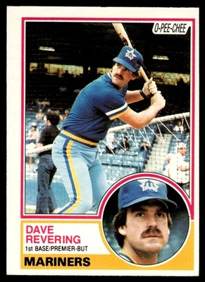 1983 O-Pee-Chee Dave Revering Seattle Mariners #291 - Image 1 of 2