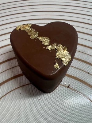 Handmade 3D Gift Unique Heart Milk Chocolate Bar Artisan Belgian Callebaut 130g. - Image 1 of 4