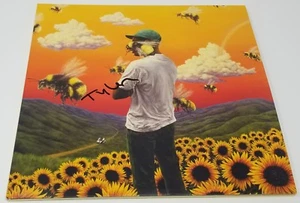 TYLER THE CREATOR signed auto FLOWER BOY VINYL Wolf ODD FUTURE PROOF - Picture 1 of 2