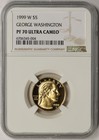 1999-W George Washington Modern Gold Commemorative $5 Pf 70 Ultra Cameo Ngc