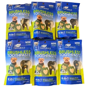 6 Ark Naturals Brushless Toothpaste Dental Chews Mini Dogs up to 8 lbs - 10/2025 - Picture 1 of 4