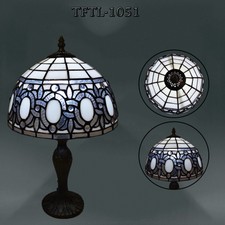 Tiffany Style Table Lamp Handcrafted Art Light Bedside Desk Lamps Glass Stained