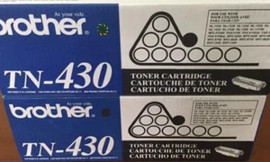 2 New Genuine OEM Factory Sealed Brother TN-430 Toner Cartridges - FREE SHIPPING - Picture 1 of 3