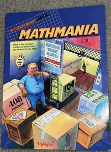 Highlights Puzzle Mania + Math Vintage Paperback 1999 Math Mania Excellent Cond. - Picture 1 of 7
