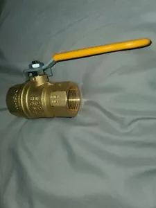 Rubinc 1" CW617N 600 CWP PN40 DN25 Brass Full Port Ball Valve - Picture 1 of 3